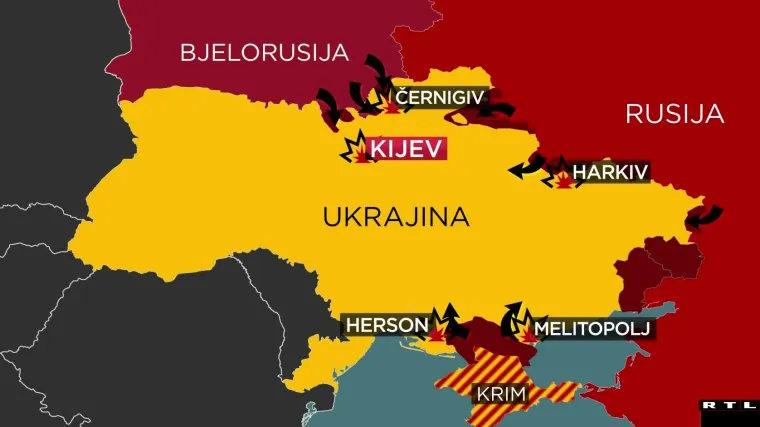 Donosimo pregled &scaron;to je do sada Putin uspio osvojiti svojom invazijom na Ukrajinu, gdje se vode najže&scaron;će borbe