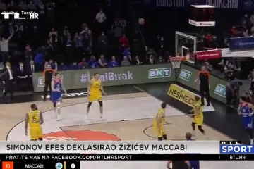 Zanimljiva večer: Simonov Efes deklasirao Žižićev Maccabi