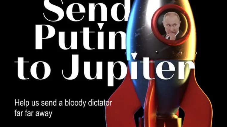 Potpredsjednik Ukrajine pokrenuo akciju 'Po&scaron;alji Putina na Jupiter'. Predstavio i plakat: 'Donirajte 2,99 dolara'