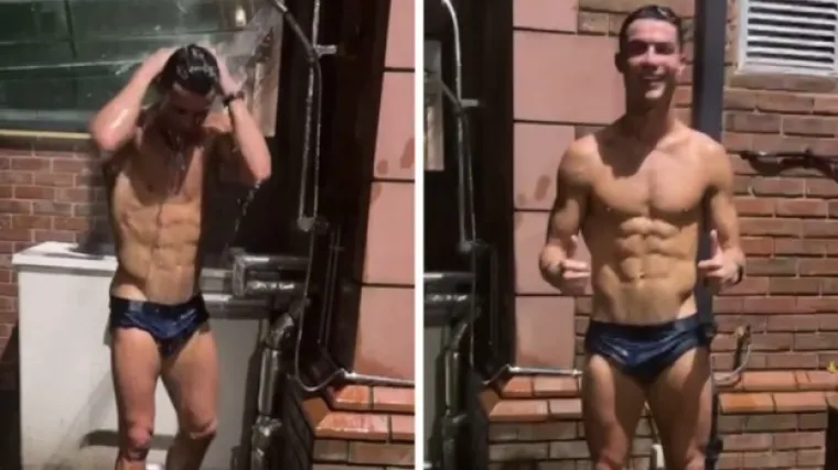 Tuširao se u dvorištu na hladnoći samo u boksericama: Njegov video postao globalni hit