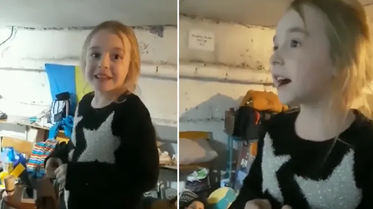 VIDEO Snimka malene Ukrajinke koja u skloni&scaron;tu pjeva pregledana vi&scaron;e od 3,3 milijuna puta: 'Trebala bi plesati u svojoj kući'