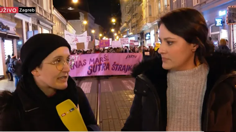 RTL na Noćnom mar&scaron;u. Žene poručile: 'Kad smo žrtve obiteljskog i seksualnog nasilja, ne vjeruje nam se'