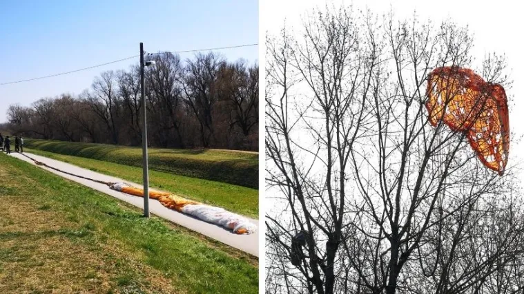 VIDEO Policija skuplja padobrane koji su pali nedaleko bespilotne letjelice. Na terenu traje očevid, stigao i ministar Banožić