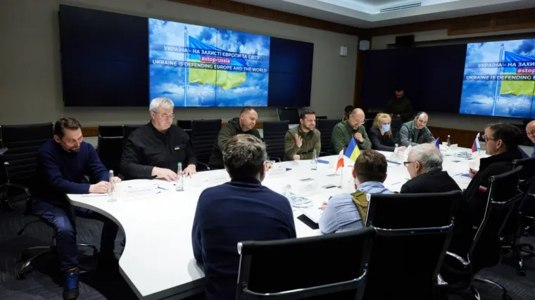 FOTO/VIDEO Objavljene snimke sastanka Zelenskog i trojice europskih premijera: 'Hrabar i prijateljski potez'