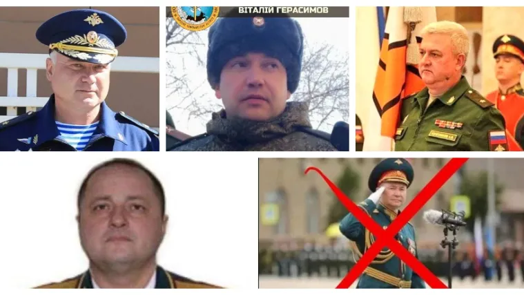 Ukrajina tvrdi da je ubila ovih pet generala ruske vojske. Rusi i Putin do sad su priznali smrt samo jednog