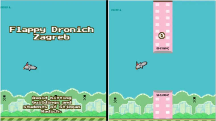 Netko je napravio igru 'Flappy Dronich Zagreb': Cilj je kontrolirati letjelicu, a ako ne uspijete, čut ćete Plenkija