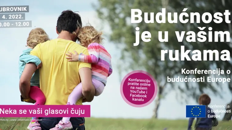 Zavr&scaron;na Konferencija o budućnosti Europe koju organizira Predstavni&scaron;tvo Europske komisije u Hrvatskoj održat će se 5. travnja u Dubrovniku