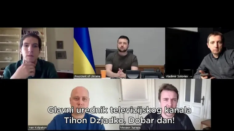 Zelenski u zabranjenom ruskom intervjuu komentirao: '&Scaron;to je ovo trebalo Putinu pa neće živjeti jo&scaron; 50 godina!'