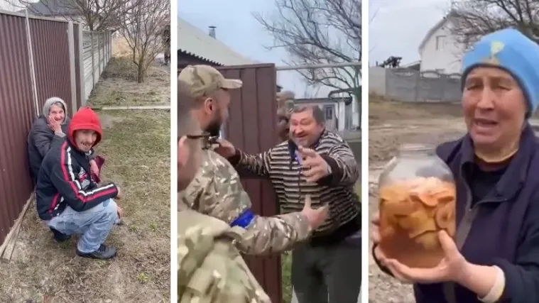 VIDEO Ove reakcije govore &scaron;to osjećaju ljudi kad njihova sela oslobode Ukrajinci: Suze i smijeh, naklon i teglica hrane za vojnike