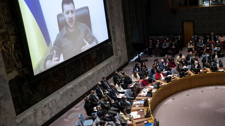 Zelenski se obratio Vijeću UN-a: 'Sve zemlje oslanjat će se na oružanu snagu, a ne na pravo. UN može prestati s radom'