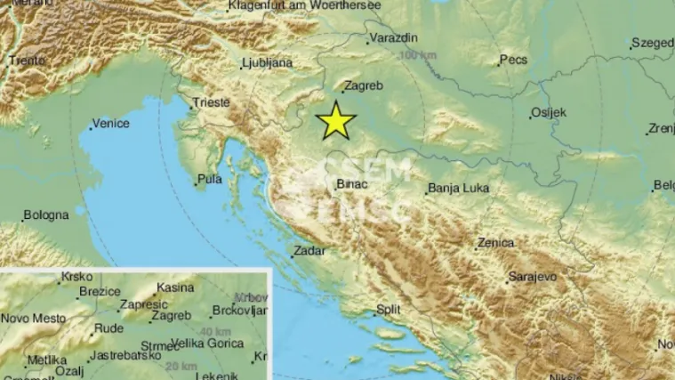 Slabiji potres zatresao jutros Banovinu. Epicentar tri kilometra od Gline