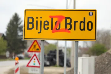 U Bijelom Brdu kod Osijeka na nekoliko lokacija osvanulo zloglasno slovo Z, isto ono koje ruski krvnici koriste na vojnim vozilima