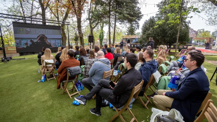 Dalibor Matanić, Csilla Barath Bastaić, Mario Petreković i Mile Kekin na predstavljanju nove Lidlove kampanje