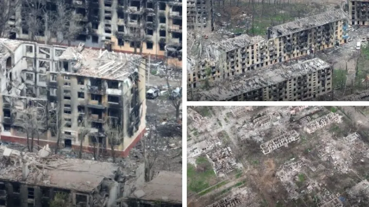 AZOV objavio nove snimke Mariupolja iz grada. Na nekima se samo po obrisima temelja prepoznaje da su tu nekad bile zgrade