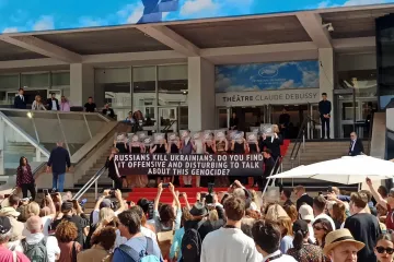 Hrvatska i ukrajinska filmska ekipa prosvjedovala na crvenom tepihu u Cannesu: Prvo se začula uzbuna...