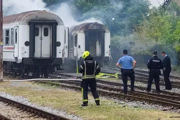 U požaru vagona na zagrebačkom Glavnom kolodvoru nema ozlijeđenih: Plamen zaustavljen u roku pola sata