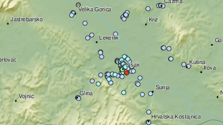 Sisak i okolicu zatresao potres od 3.2 stupnja po Richteru: 'Užas, a taman smo se malo opustili'