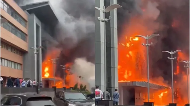 Buknuo veliki požar u Moskvi: Ljudi su bježali i preko krova zgrade!