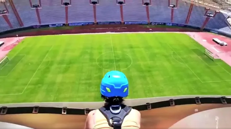 FOTO Otkrili smo kako izgleda &scaron;etnja po krovu Poljuda i koliko je uzbudljiv skok iz novinarske lože