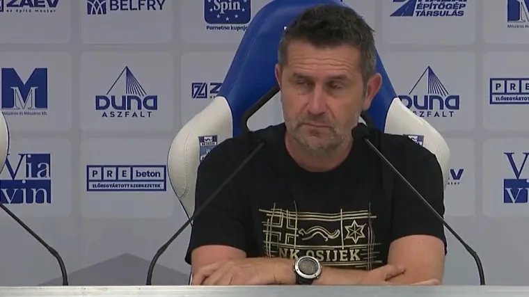 VIDEO Novinar iznenadio Bjelicu pitanjem 'ima li NK Osijek upravu', evo &scaron;to mu je odgovorio