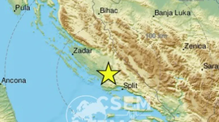 Treslo se u Dalmaciji! &Scaron;ibenik pogodio potres od 3,5 po Richteru: 'Osjetilo se kao dva tutnja'