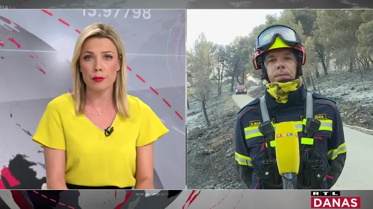 Zapovjednik vatrogasaca Brač za RTL: 'Požar nam konstantno probija linije, nastradala je jedna &scaron;tala'