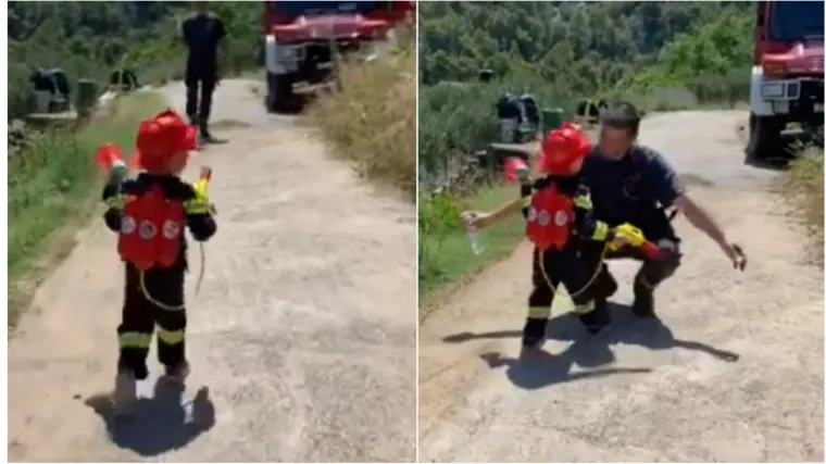 Naježit ćete se: Vatrogasnom zapovjedniku na Hvaru sinčić stigao u pomoć usred intervencije