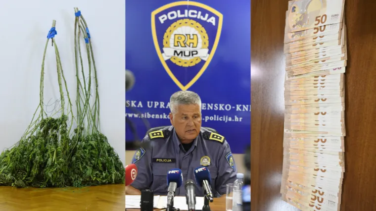 Pao 'poljoprivrednik' iz Vodica: Policija mu oduzela pola tone stabljika i 16 kilograma zapakirane marihuane