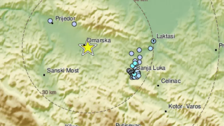 Potres jačine 3,2 stupnja pogodio Bosnu i Hercegovinu: Epicentar jebio kod zloglasnog mjesta