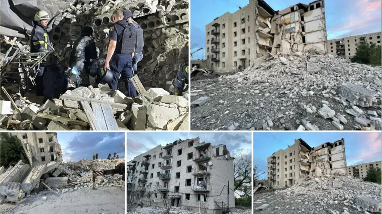 Rusi raketirali zgradu u gradu daleko od fronta, ubili 6 ljudi, pod ru&scaron;evinama ih je jo&scaron; najmanje 34