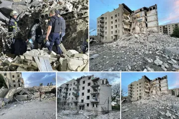 Rusi raketirali zgradu u gradu daleko od fronta, ubili 6 ljudi, pod ruševinama ih je još najmanje 34