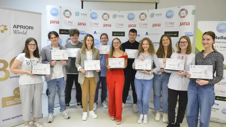 Dodijeljeni certifikati drugoj generaciji polaznika Youth Campa Adria Zagreb: 'Vjerujemo da smo uspjeli inspirirati mlade ljude'