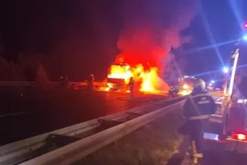 Slovački autobus pun putnika planuo na autocesti kod Varaždina. Požar izazvao sustav za klimatizaciju