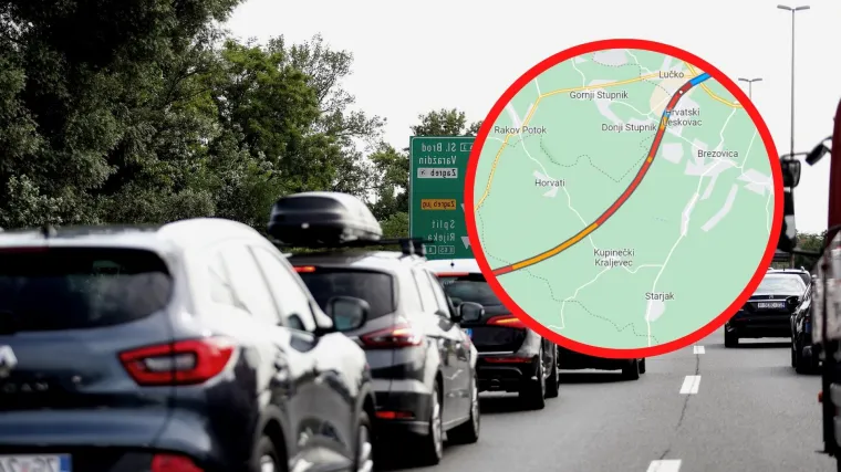 Vozi se mic po mic: Ogromne gužve u smjeru mora, na zagrebačkoj obilaznici kolona duga 6 km zbog nesreće