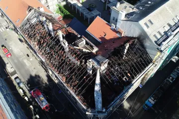Fotografija koju su objavili vatrogasci najbolje prikazuje razmjere velikog požara u centru Zagreba