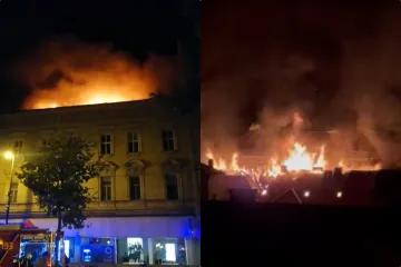 Što je izazvalo veliki požar na krovištu zgrade u centru Zagreba? Postoje dvije teorije: Glomazni otpad ili klima-uređaj