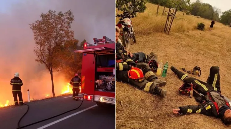 FOTO Vatrogasci se bore s vatrenom sitihijom u Sloveniji: Stra&scaron;ni prizori s terena pokazuju s čim se nose