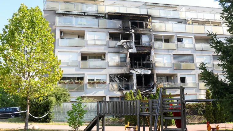 Objavljeni detalji požara zgrade u zagrebačkom Rude&scaron;u. Nepoznati počinitelj zapalio balkon u prizemlju