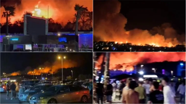 Požar na Zrću je pod kontrolom a ove snimke svjedoče razmjerima vatrene stihije; Vatrogasni zapovjednik: 'Nema dvojbe što je uzrok...'