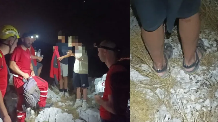 Nijemac se s djecom, i u sandalama, zaputio u brdo iznad Omi&scaron;a. Spa&scaron;avao ih HGSS