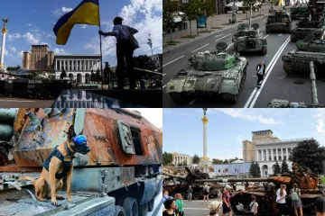 FOTO Hvalili se da će napraviti vojnu paradu u Kijevu. Ukrajinci sada izložili ruske olupine: Poruka je jasna!