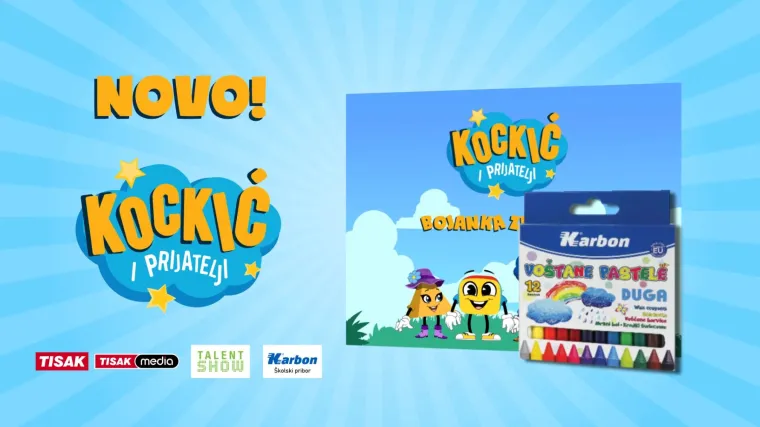 Kockić i prijatelji - nova bojanka u prodaji
