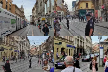 VIDEO Centar blokiran, helikopteri patroliraju, policija viče na prolaznike: 'Upozoravaju ljude da se sklone'