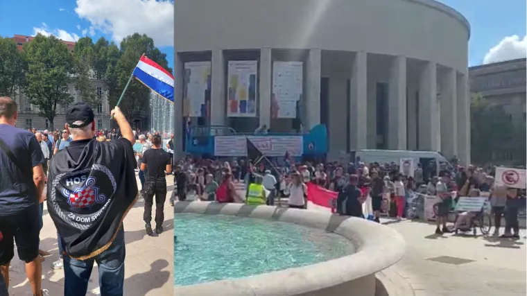 VIDEO Prosvjed ispred HDZ-a: 'Opet ste pokrali Inu. Sustavno pljačkate najvrjednije državne resurse'
