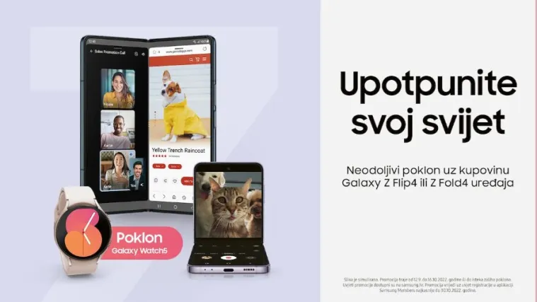 Uz kupovinu najnovijih Samsung pametnih telefona čeka vas odličan poklon!