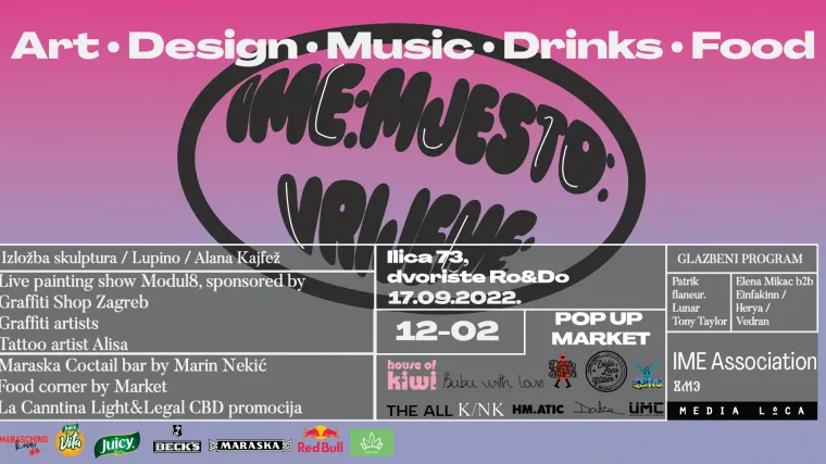 Ove subote čeka vas 10 dizajnera, 7 umjetnika, izložbe skulptura, 8 DJ-a i brojna druga iznenađenja