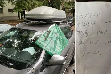 Slavonac ostavio otvoren prozor na autu dok je padala kiša: Slučajni prolaznik mu ostavio poruku