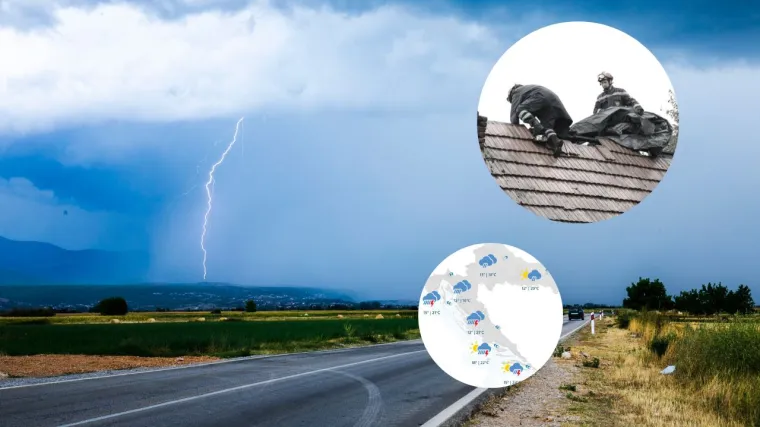 &Scaron;to se to sprema? Nevrijeme prijeti Hrvatskoj, izdano upozorenje meteoalarma: 'Za&scaron;titite sebe i imovinu'