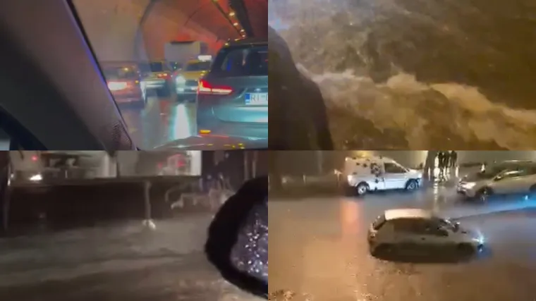 VIDEO Potop u Rijeci: Promet je u kolapsu, o&scaron;tećene su zgrade, u gradu je ogromna poplava