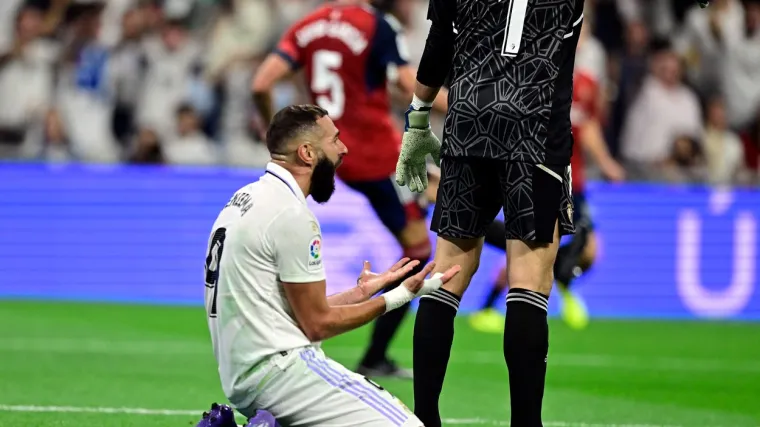 Karim Benzema proma&scaron;io penal za pobjedu Reala protiv Osasune na Santiago Bernabeuu; Viniciusa Juniora kamere uhvatile kako se prerano veseli